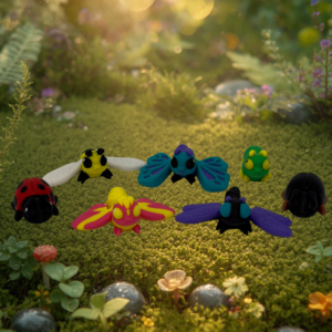 Bug Hatchkins Species Collectibles – Bumblebee, Butterfly, Moth, Ladybug, Beetle, Dragonfly, and Caterpillar