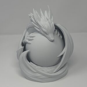 Dragon Sphere Table Lamp – Fantasy Dragon LED Accent Light for Home Décor